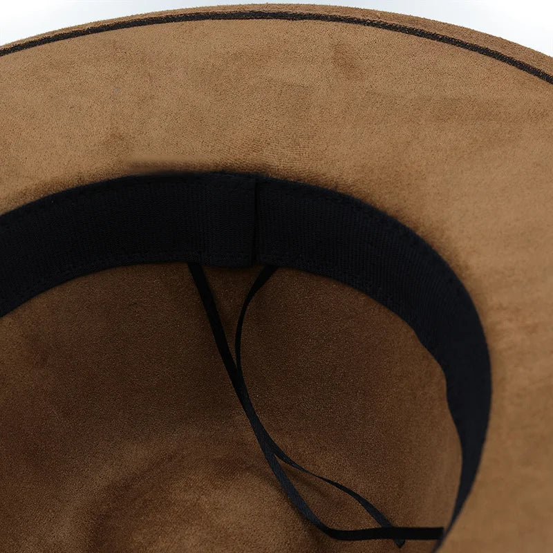 Men Suede Fedora Warm Jazz Hat