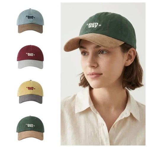 Adjustable Letter Embroidery Baseball Hat Cotton
