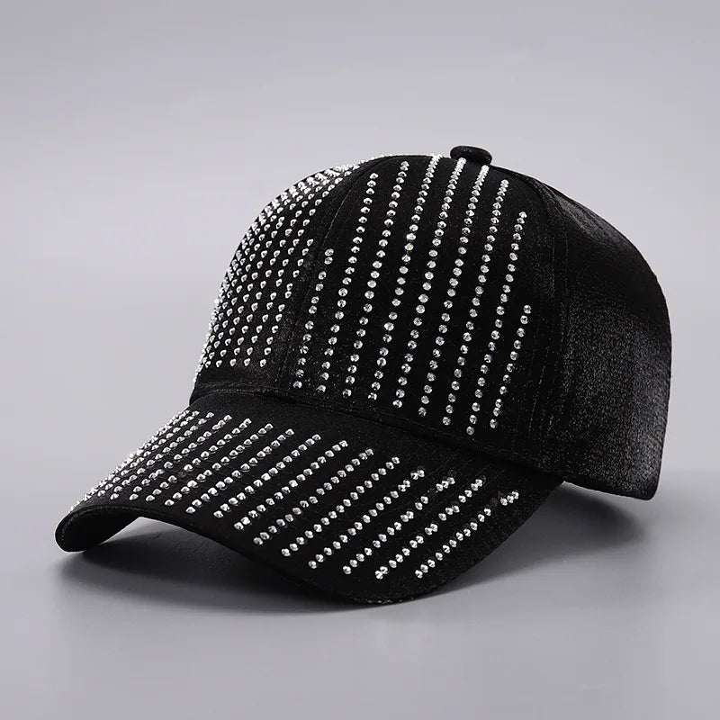 Perfect Rhinestone Baseball Cap Snapback Cap