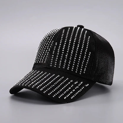 Perfect Rhinestone Baseball Cap Snapback Cap