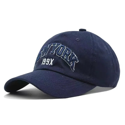 Unisex Cap High Quality Solid Simple New York Letter Baseball Cap Men Women
