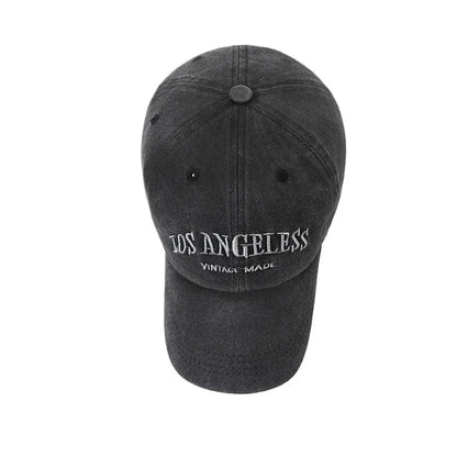 Vintage Distressed ”LOS ANGELESS“ Embroidered Baseball Cap