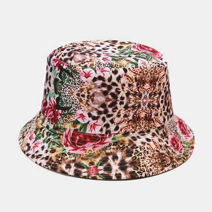 Fashion Plant Printing Pattern Fisherman Hat Spring and Summer