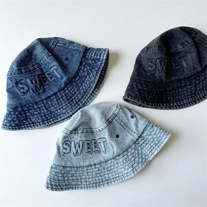 2026 Spring New Children Denim Fisherman Hat