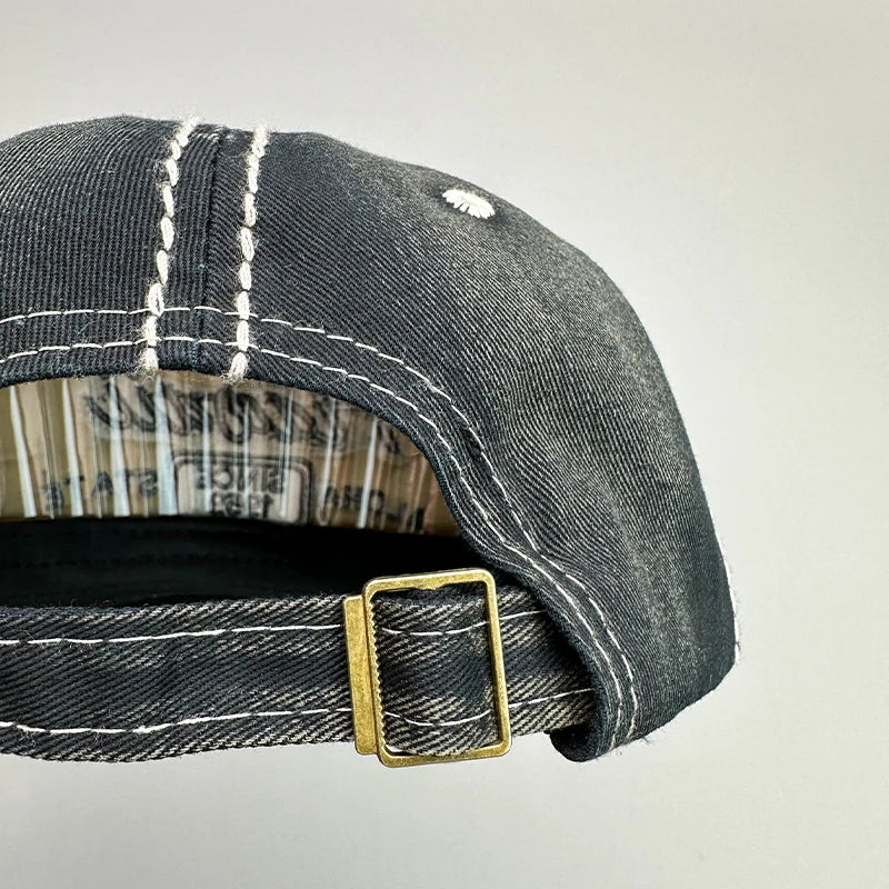 Korean Retro Men Women Baseball Hats Cotton Snapback Caps