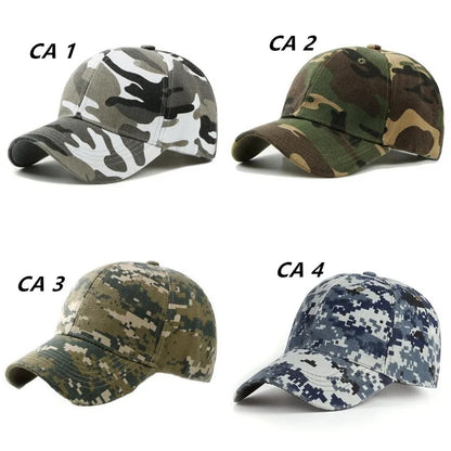 Men Women Camouflage Printed Baseball Caps