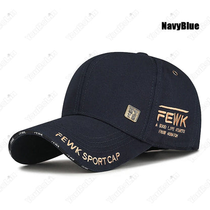 New Fashion High Quality Unisex Style Letters Embroidery Cotton Adjustable Baseball Cap Sun Hat Trucker Caps