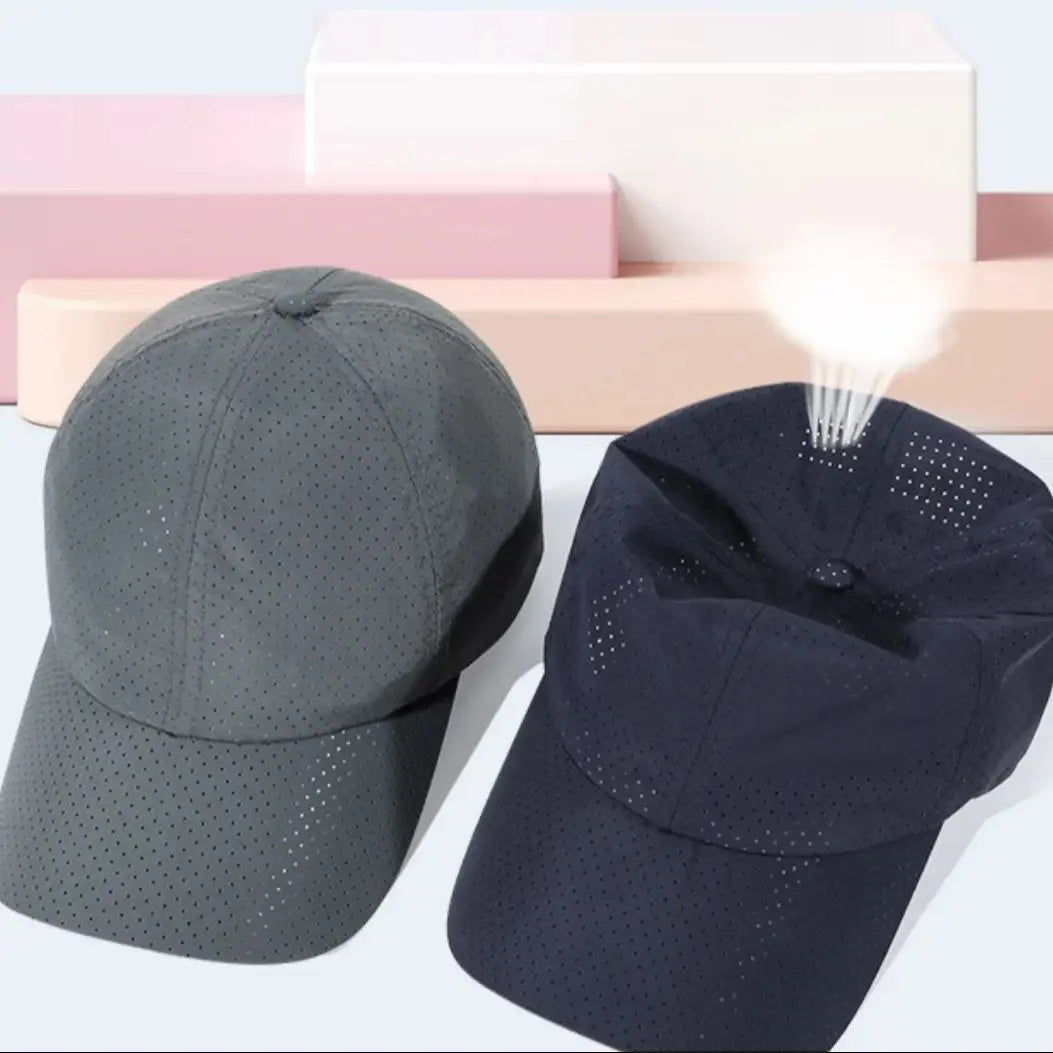 Men's Hat Perforated Mesh Baseball Cap for Women Cycling Sports
