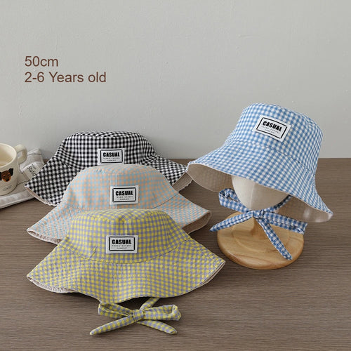 Girl Sweety Fashion Sun Hat 52CM 2-6 Years Boys Outdoor Kids Summer Bucket Cap Children Hats