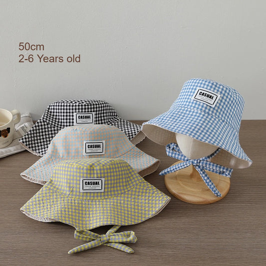 Girl Sweety Fashion Sun Hat 52CM 2-6 Years Boys Outdoor Kids Summer Bucket Cap Children Hats