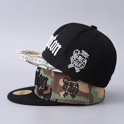 Cross Border Hot Selling in Europe and America Compton Baseball Cap Korean Style Brim Camouflage Hat