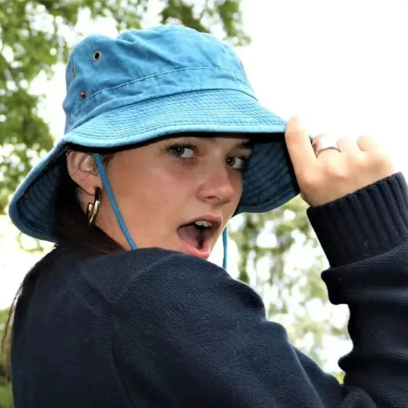 2025 Blue Cowboy Hiking Bucket Hats