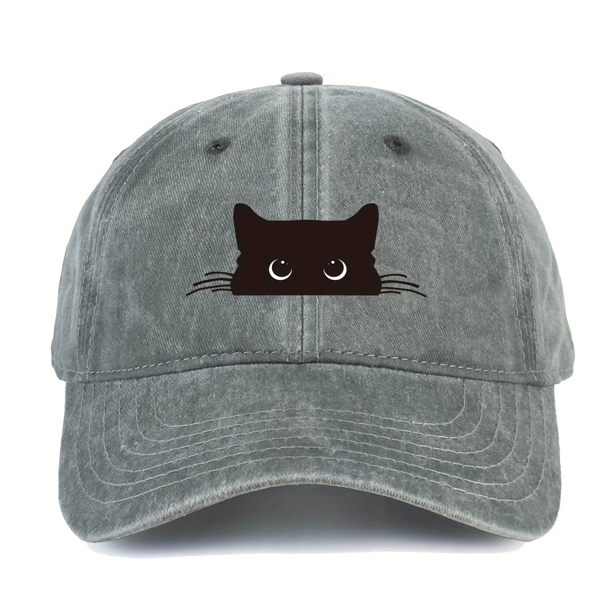 Cute Cat Print Adjustable Baseball Cap For Men And Women Outdoor