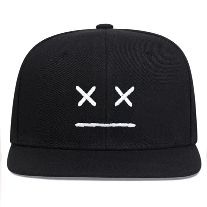 Unisex XX Smiley Face Embroidery Hip-hop Hats Spring Autumn Outdoor Baseball Caps