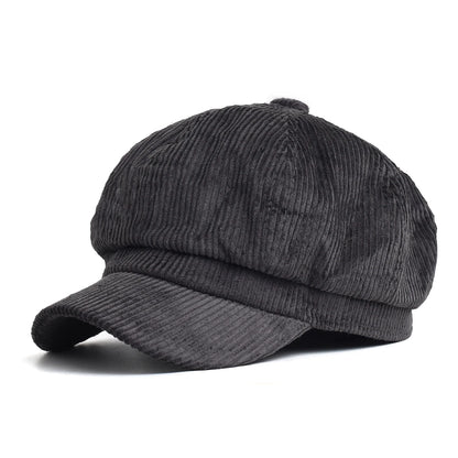 Vintage English Newsboy Cap - Women's Octagonal Beret