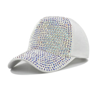 Fashion Luxury Vintage Sunscreen Hats Rhinestones Baseball Caps