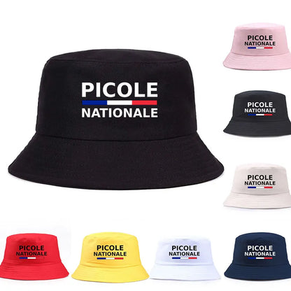 Summer Picole Nationale Bob Man Reversible Bucket Hat Women Cotton Fisherman Cap