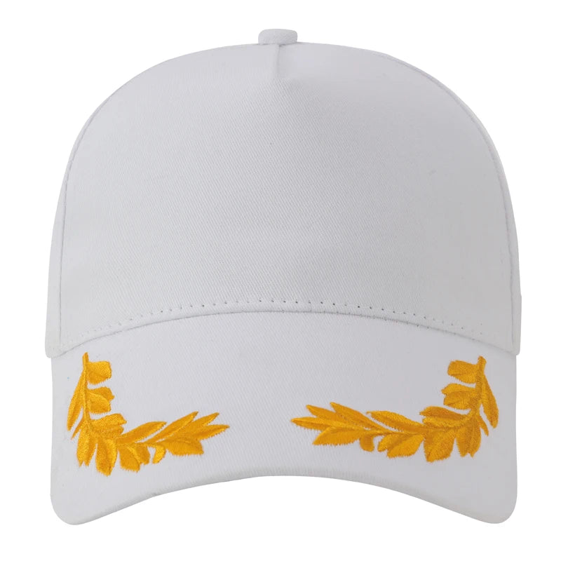 Customized Logo Printed Men Baseball Cap Casual Cap Wheat Ear Solid Color Snap Cap Sports Cap