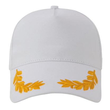 Customized Logo Printed Men Baseball Cap Casual Cap Wheat Ear Solid Color Snap Cap Sports Cap
