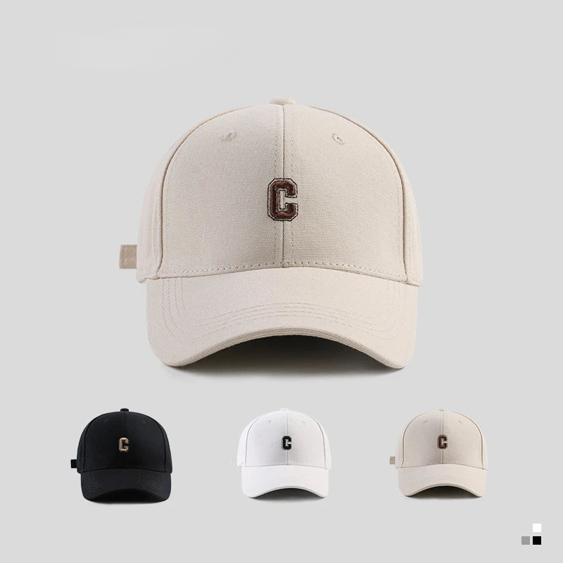 Hard-Top C Letter Baseball Cap Men Women's