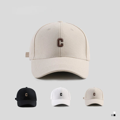 Hard-Top C Letter Baseball Cap Men Women's
