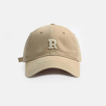 Vintage Letter Embroidered Baseball Cap Trendy Peaked Hat