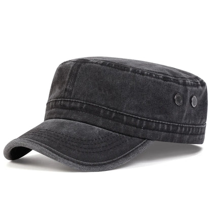 Unisex Solid Color With Pores Series Flat Top Baseball Caps