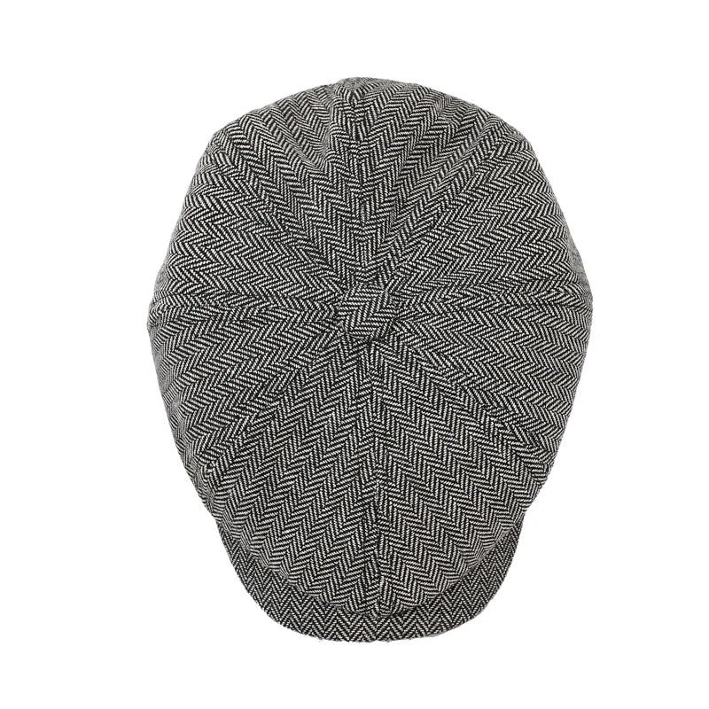 Unisex Casual Newsboy Hat Retro Beret For Spring, Autumn & Winter