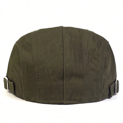 Men Light Board Solid Color Berets Newsboy Caps Hip Hop British Painters Hats Adjustable