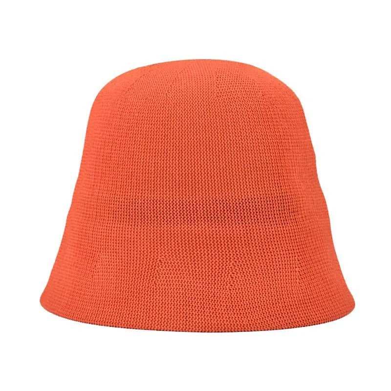 Breathable  Linen Knitted Bucket Cap