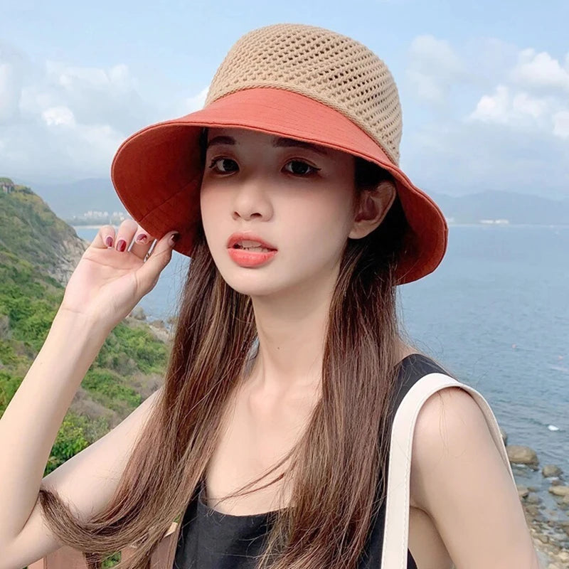 Outdoor UV Protection Sun Hat Summer Women's Bucket