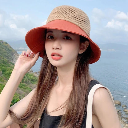 Outdoor UV Protection Sun Hat Summer Women's Bucket