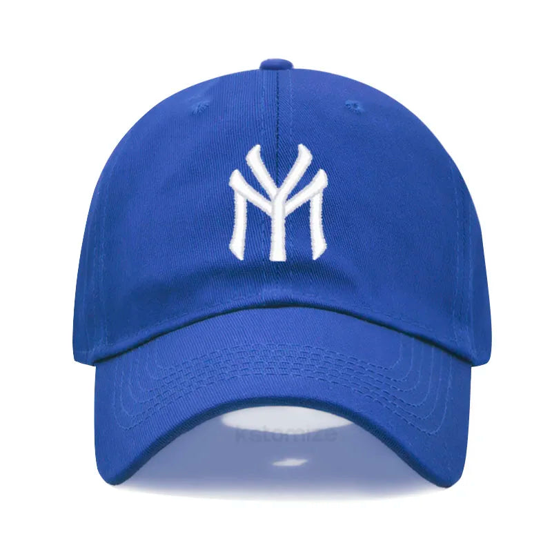 Letter MY Embroidery Baseball Cap Women Men Adjustable