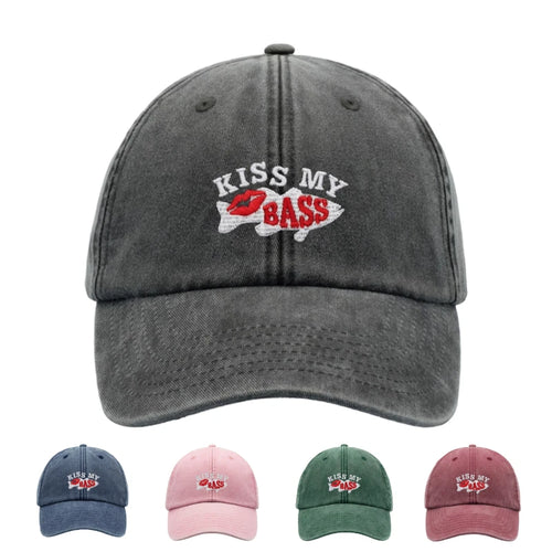 1pc "Kiss My Bass" Leisure Baseball Cap for Men