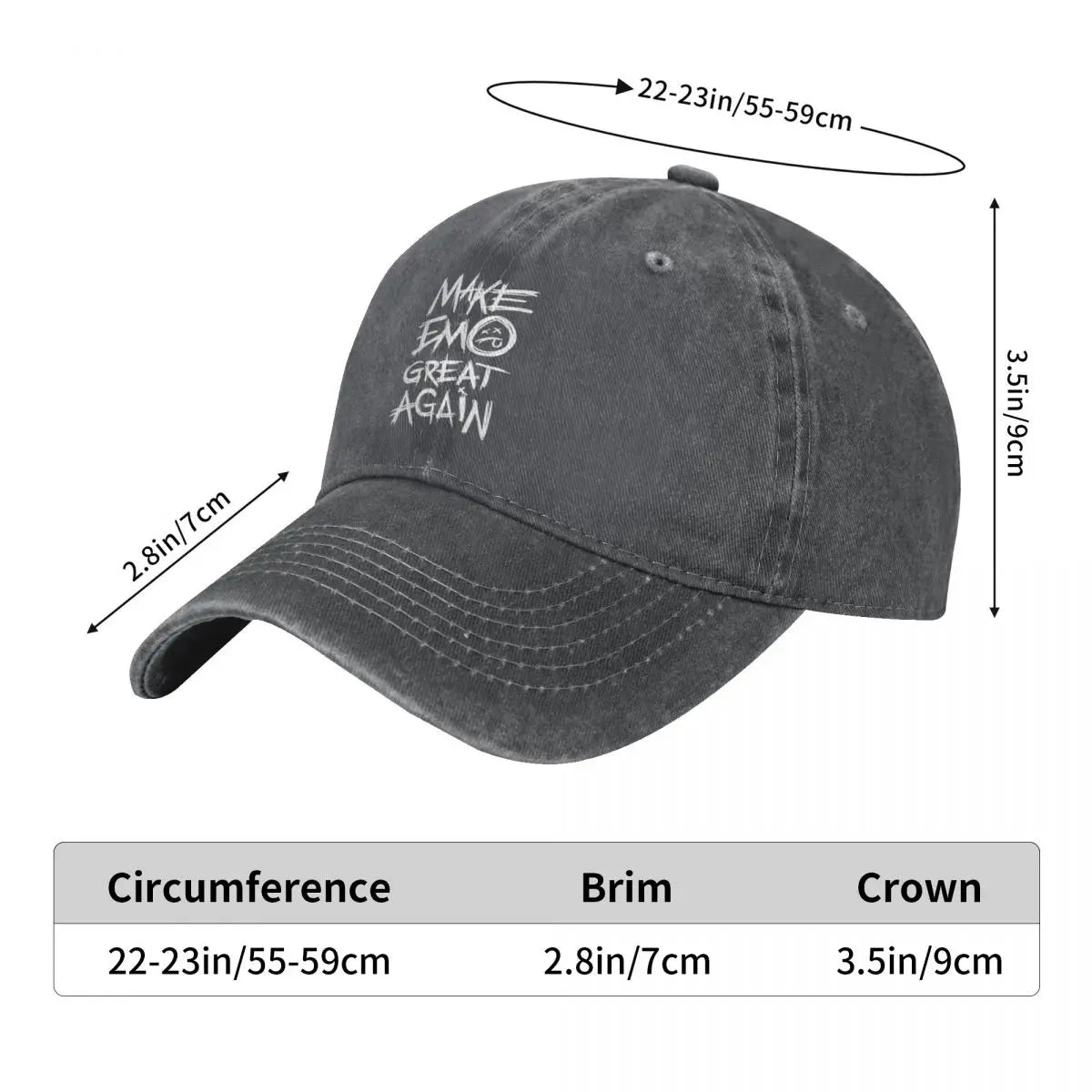 Make Emo Great Again Young Outdoors A Baseball Cap