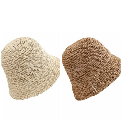 Fashion Woven Women Sun Hat Korean Style Breathable