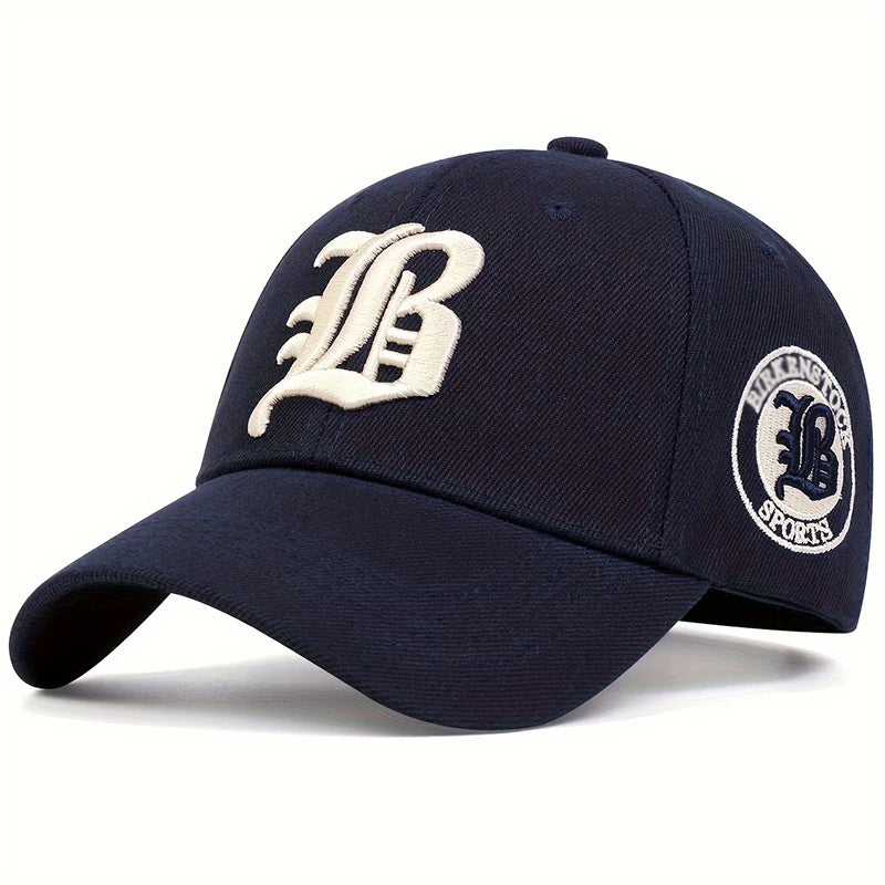 Unisex Gothic Letter FLB Embroidery Baseball Caps Outdoor Adjustable Casual Hats Sunscreen Hat