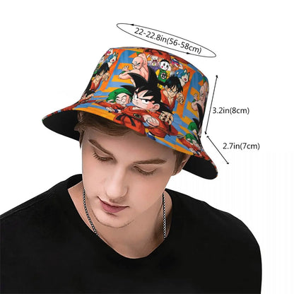 Dragon Ball Z Bucket Hat Spring Picnic Headwear Accessories Cartoon Anime Fisherman Hats