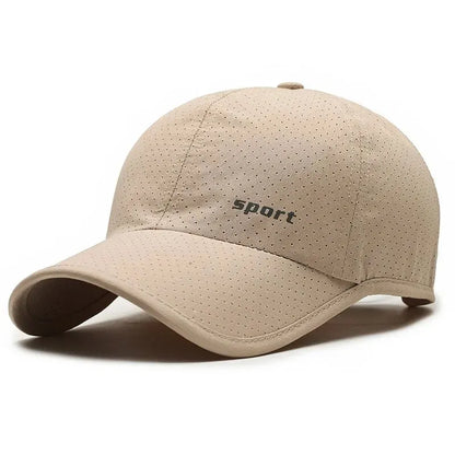Edging Quick Drying Hat Casual Versatile Trendy Baseball Cap Fashion Outdoor Sports Breathable Black Cap