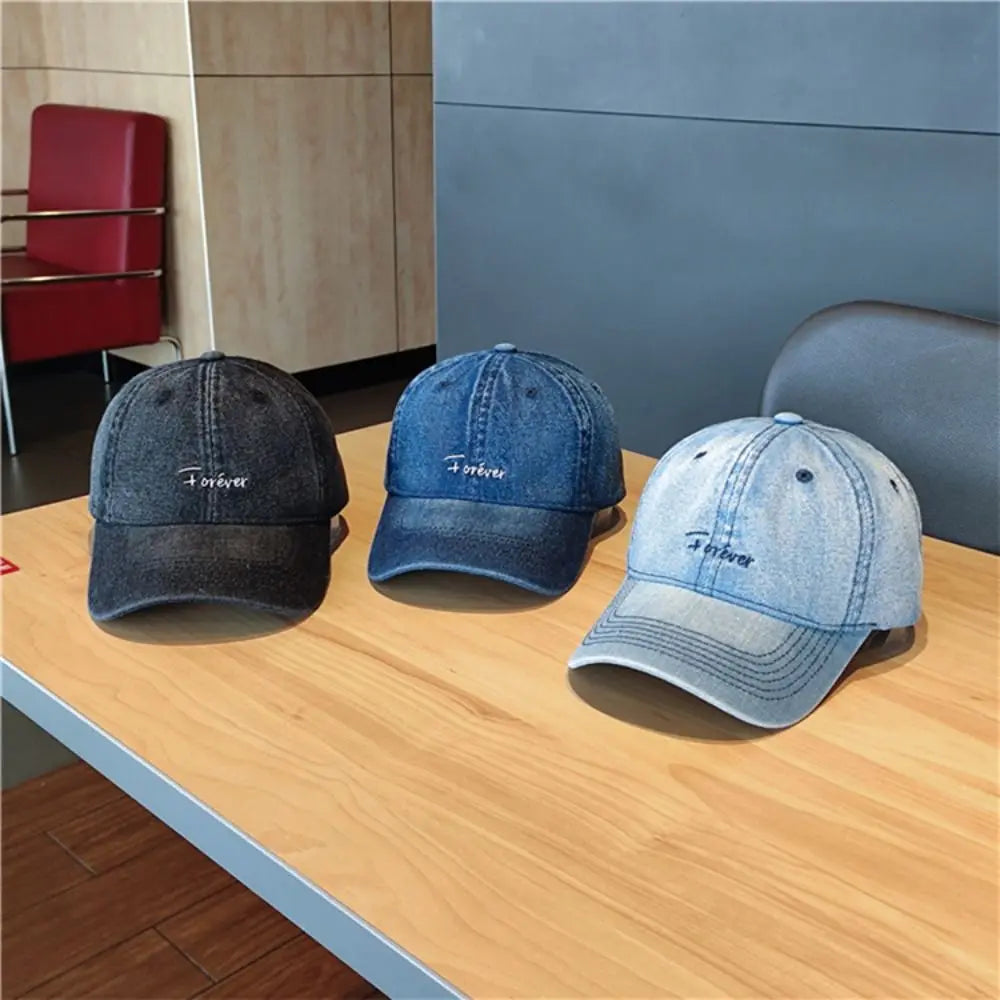 New Denim Washed Baseball Cap Vintage Outdoor