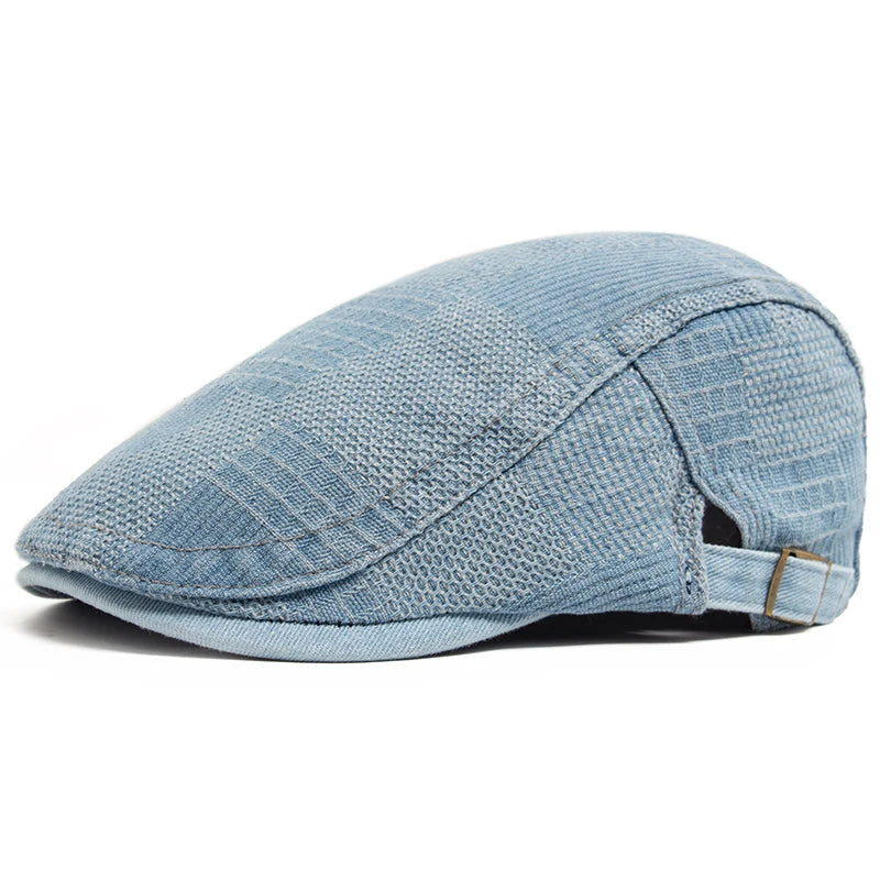 Denim Vintage Beret Men Newsboy Caps Summer