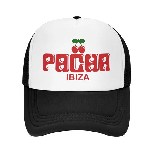 Preppy Cherry Pacha Ibiza Baseball Caps Unisex Breathable Mesh Cap Adults Summer