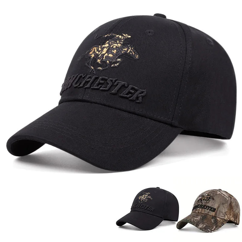 Unisex Winchester Letter Embroidery Baseball Caps Spring and Autumn