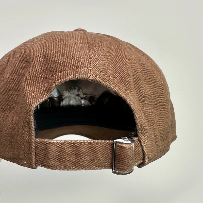 Korean Retro Mountain Embroidery Snapback Caps New Sunshade Baseball Hats Breathable Versatile Fashion