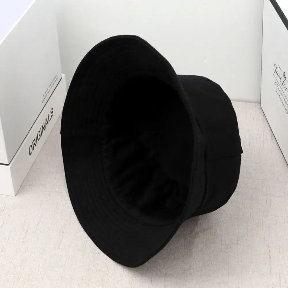 Double-Sided Foldable Bucket Hat Summer Sun Hat Visor Fisherman Cap for Men Women