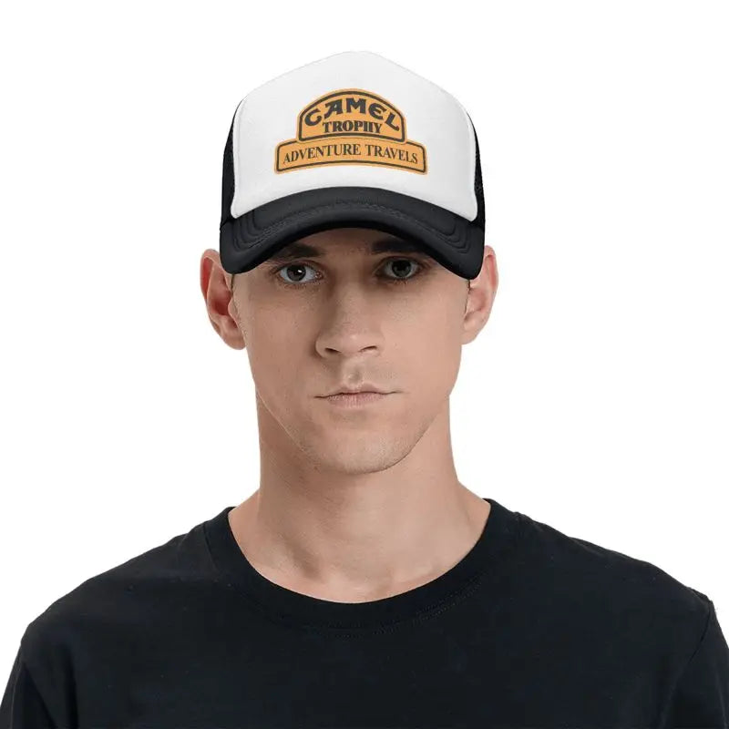 Camel Trophy Racing Print Mesh Baseball Cap Unisex Summer