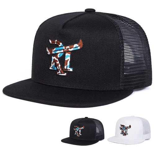 Unisex RT Letter Embroidery Hip-hop Net Hats Spring Summer
