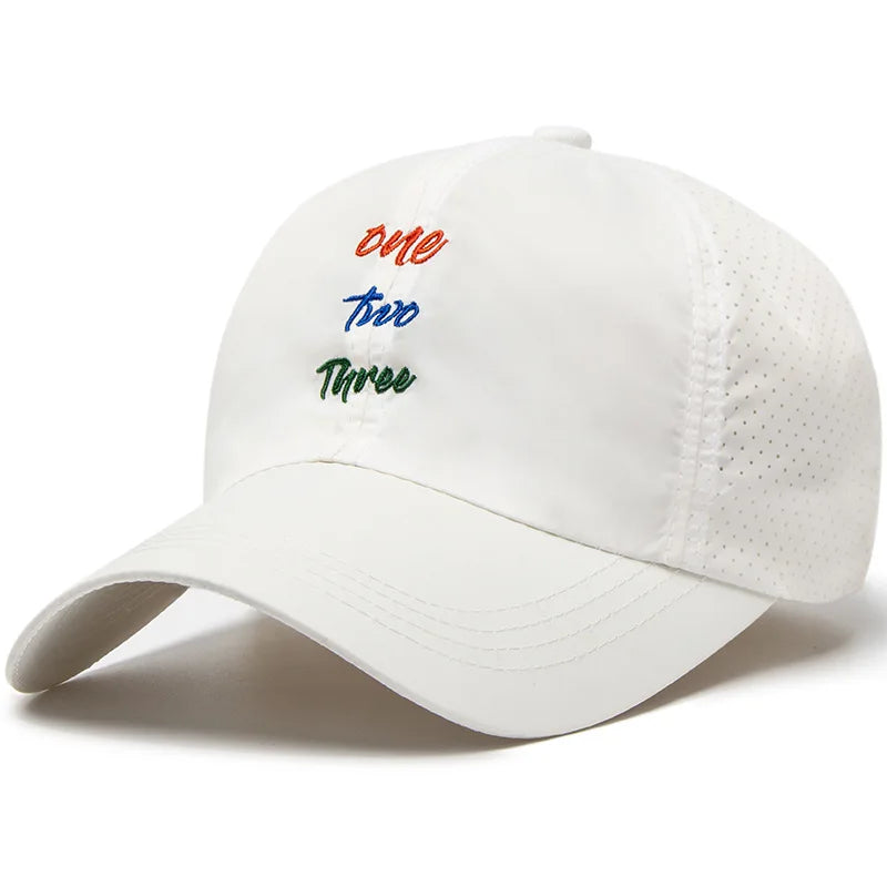 Unisex simple Letter Embroidery Baseball Cap Spring and Summer