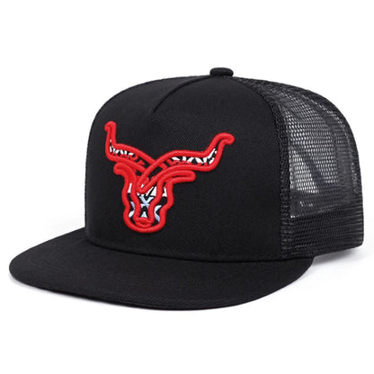 2026 New Flat Edge Hat Creative Letter Embroidered Baseball Hat