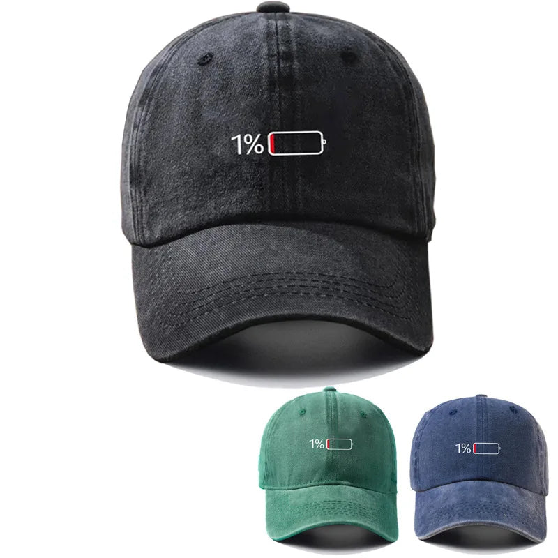 Unisex Adults Baseball Cap Low Battery Printing For Women And Men
